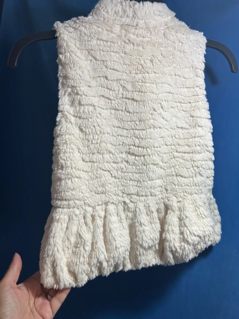 Guess Kids Ivory Faux Fur/Sherpa Vest from Guess
